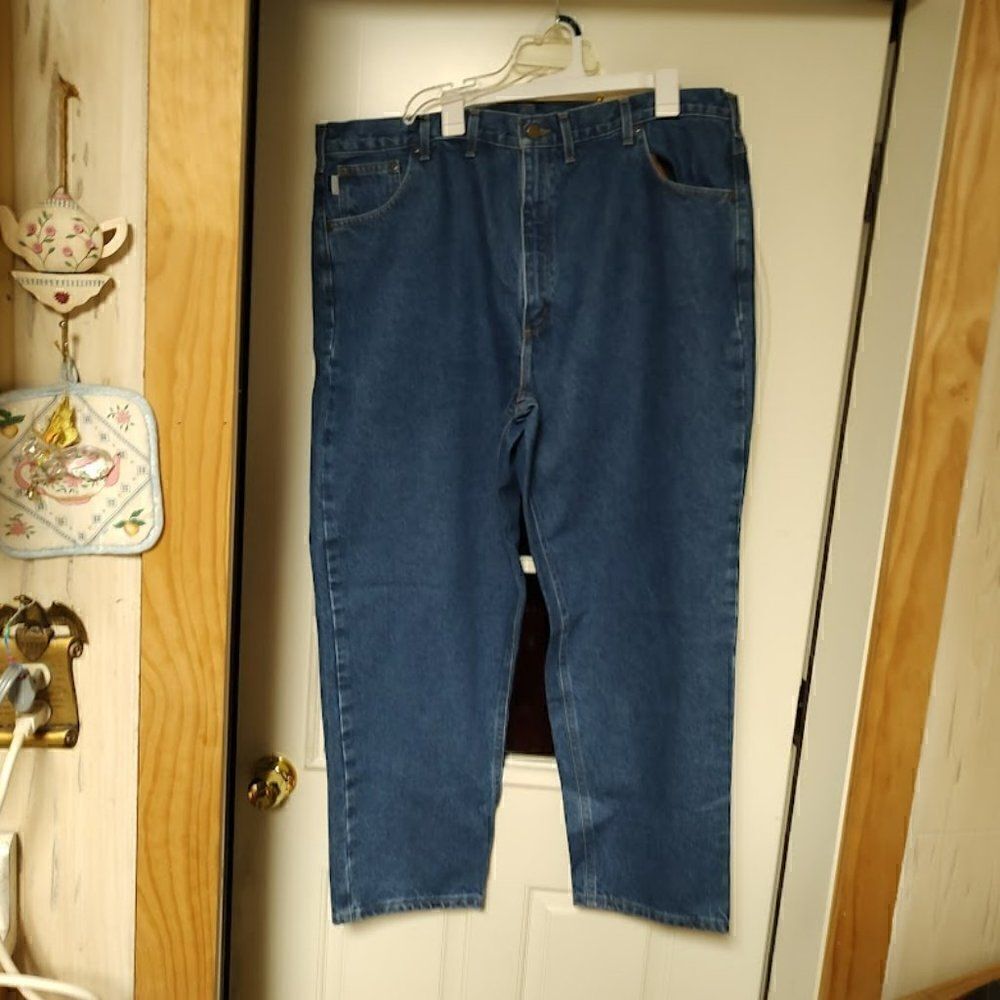 New Carhartt Relaxed Fit Tapered Leg Jeans Size Men's 46/30